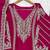 Rani chinon readymade plazzo suit with embroidery sequence work