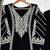 Black chinon readymade plazzo suit with embroidery sequence work