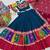 Peacock Blue Embroidery Thread sequin and Lace Work Cotton Lehenga Choli Set