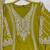 Olive chinon readymade plazzo suit with embroidery sequence work