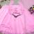baby pink color embroidery sequin work faux georgette gown set