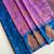 lavender color zari weaves motifs in border and contrast pallu and designer chaap border silk blend saree