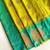 mustard yellow color zari weaves motifs in border and contrast pallu and designer chaap border silk blend saree