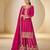 Rani chinon readymade plazzo suit with embroidery sequence work