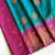 green color zari weaves motifs in border and contrast pallu and designer chaap border silk blend saree