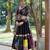 Black Mirror With Lampi Lace Borders Cotton Lahenga Choli Set
