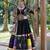Black Mirror With Lampi Lace Borders Cotton Lahenga Choli Set