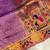 lavender color rich weaved pallu along polka design zari silk blend saree