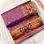 lavender color rich weaved pallu along polka design zari silk blend saree