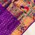 violet color rich weaved pallu along polka design zari silk blend saree