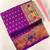 violet color rich weaved pallu along polka design zari silk blend saree