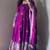 purple color sequin embroidery silk blend gown set