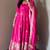 rani pink color sequin embroidery silk blend gown set