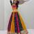 Multi Embroidery Thread and sequin Work Silk Blend Silk Blend Lehenga Choli Set