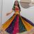 Multi Embroidery Thread and sequin Work Silk Blend Silk Blend Lehenga Choli Set