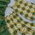 yellow color digital print and embroidery sequin work silk blend top palazzo set