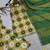 yellow color digital print and embroidery sequin work silk blend top palazzo set
