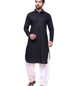 W & g slik blend full sleeve pathani set for men's