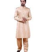 W & g slik blend full sleeve pathani set for men's