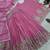 pink color embroidery sequin work silk blend kurti palazzo set