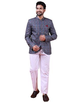 W & g silk blend jodhpuri for men's 1