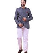 W & g silk blend jodhpuri for men's
