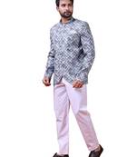 W & g silk blend jodhpuri for men's