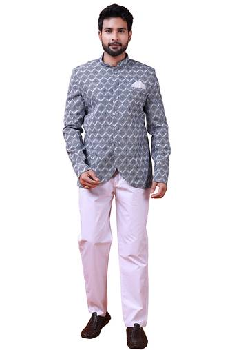 W & g silk blend jodhpuri for men's
