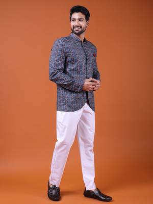 W & g silk blend jodhpuri for men's 4