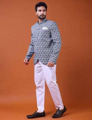 W & g silk blend jodhpuri for men's 3