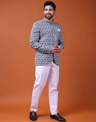 W & g silk blend jodhpuri for men's 4