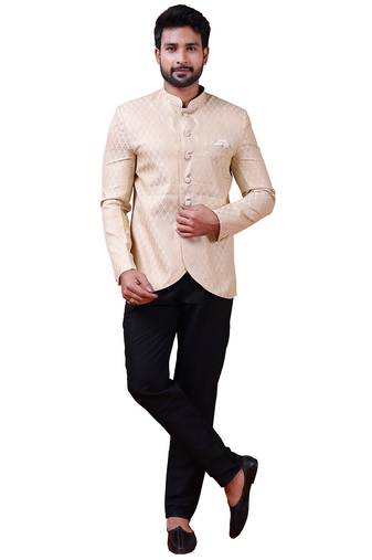 W & g silk blend jodhpuri for men's
