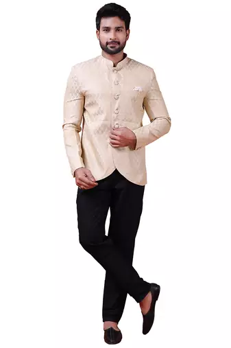 W & g silk blend jodhpuri for men's