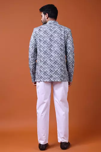 W & g silk blend jodhpuri for men's