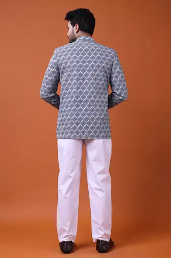 W & g silk blend jodhpuri for men's