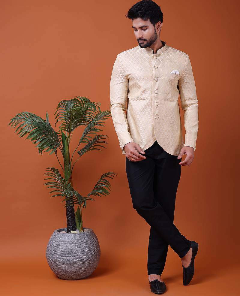 W & g silk blend jodhpuri for men's