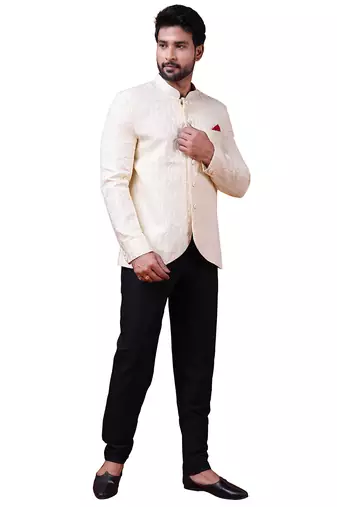 W & g silk blend jodhpuri for men's