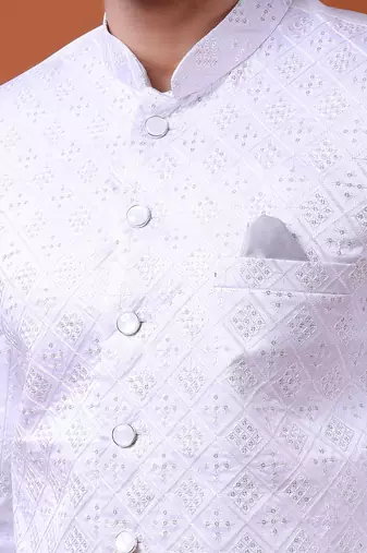 W & g silk blend jodhpuri for men's