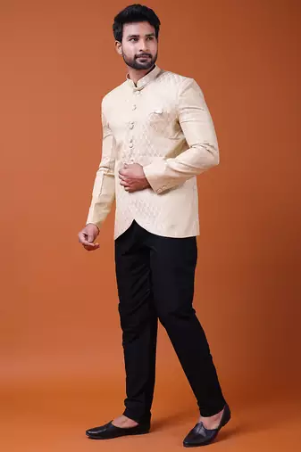 W & g silk blend jodhpuri for men's