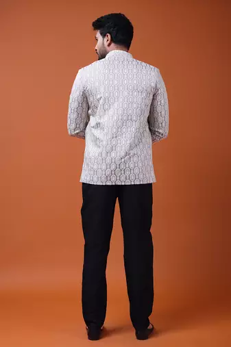 W & g silk blend jodhpuri for men's