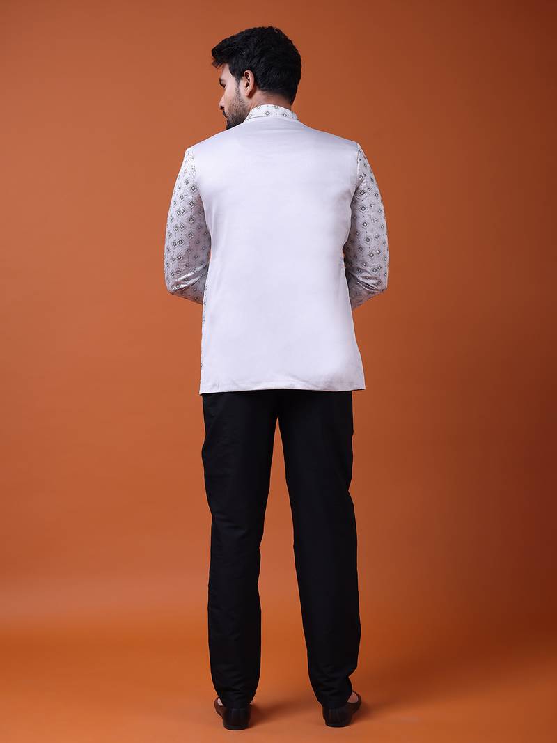 W & g silk blend jodhpuri for men's