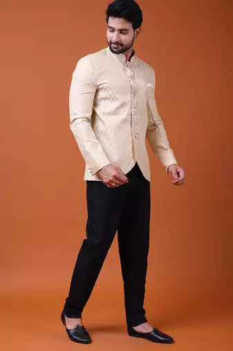 W & g silk blend jodhpuri for men's