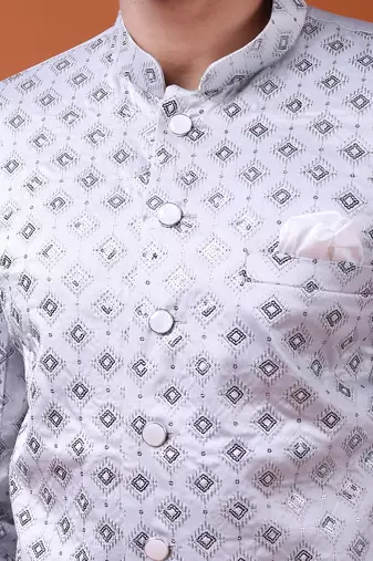 W & g silk blend jodhpuri for men's