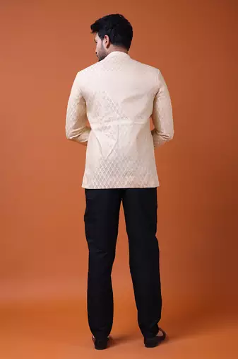 W & g silk blend jodhpuri for men's