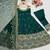 Green vichitra silk embroidered anarkali suit set
