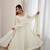 White mirror handwork mal chanderi anarkali gown with dupatta and pant set