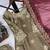 olive color embroidery sequin work silk blend kurti set