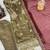 olive color embroidery sequin work silk blend kurti set