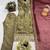 olive color embroidery sequin work silk blend kurti set