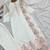 pink color embroidery sequin work with cutwork silk blend kurti set